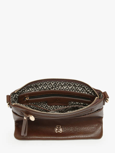 Shoulder Bag Zip Lulu castagnette Brown zip ZAHARA other view 2