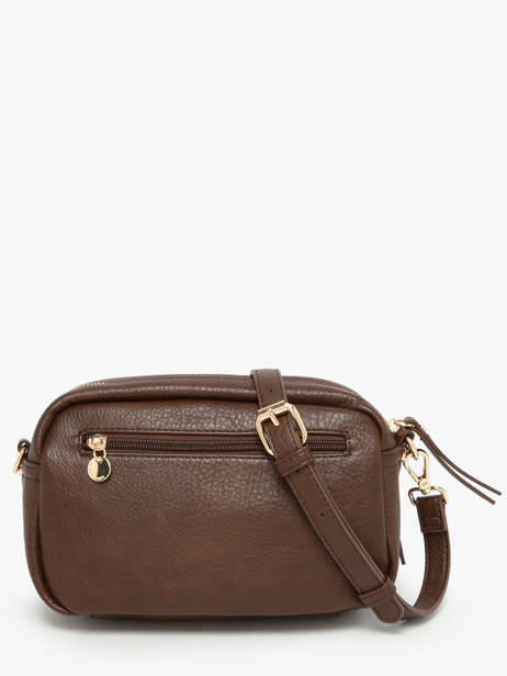 Shoulder Bag Zip Lulu castagnette Brown zip ZAER other view 3