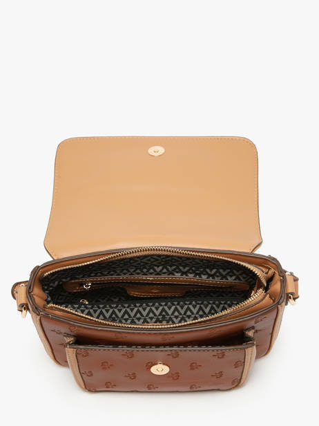 Shoulder Bag Embossed Lulu castagnette Brown embossed ZAIDOU other view 2
