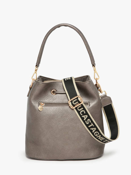 Shoulder Bag Pocket Lulu castagnette Silver pocket ZAID other view 3