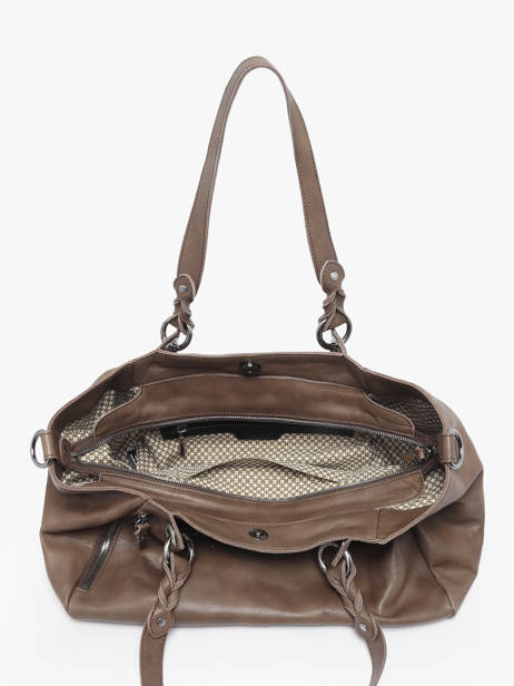 Shoulder Bag Vintage Leather Mila louise Brown vintage 3826C other view 3