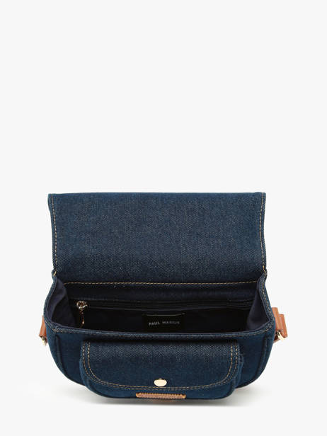 Sac Bandoulière Denim Brut Paul marius Bleu denim brut BOHEMDEB vue secondaire 2