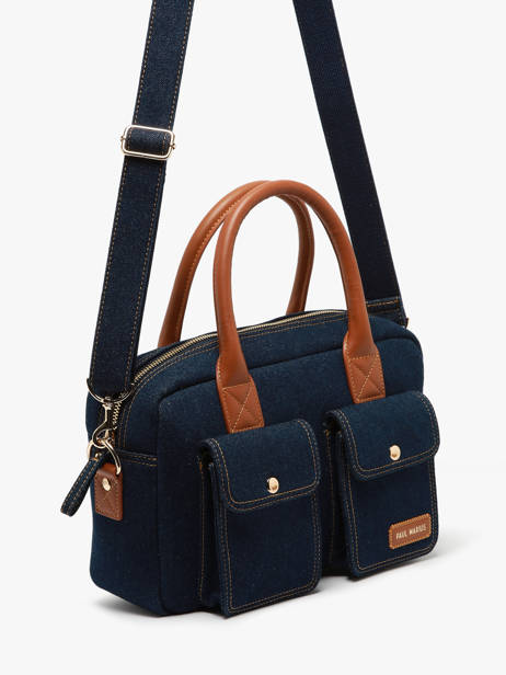 Sac Bandoulière Denim Brut Paul marius Bleu denim brut DANDSDEB vue secondaire 1