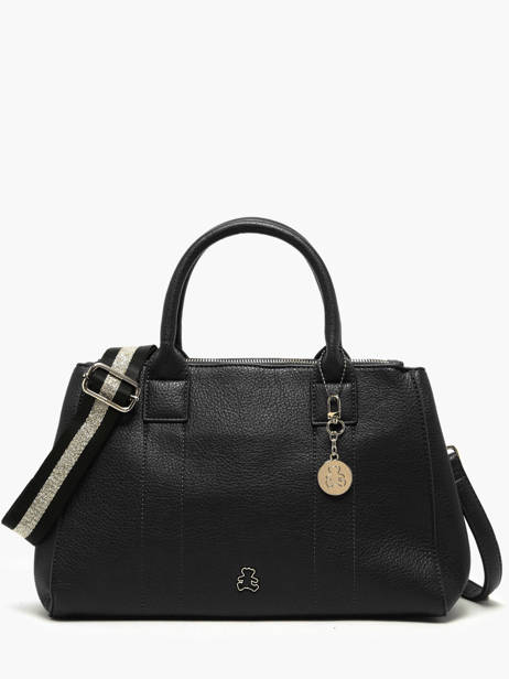 Sac à Main Soft Lulu castagnette Noir soft YAEL