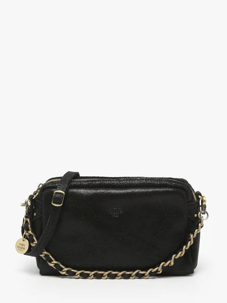 Crossbody Bag Vintage Leather Mila louise Black vintage 23673XSX