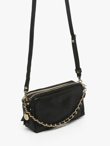 Crossbody Bag Vintage Leather Mila louise Black vintage 23673XSX other view 1