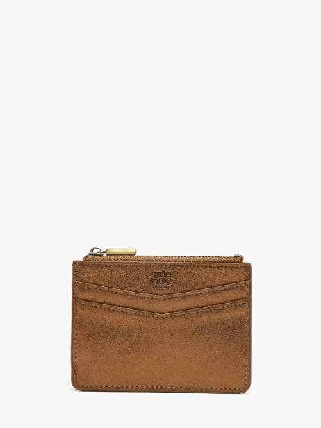 Card Holder Leather Mila louise Brown vintage 3570X