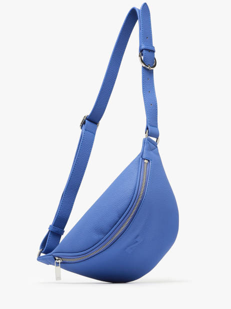Sac Banane Small Derby Cuir Nathan baume Bleu n city 25 vue secondaire 2