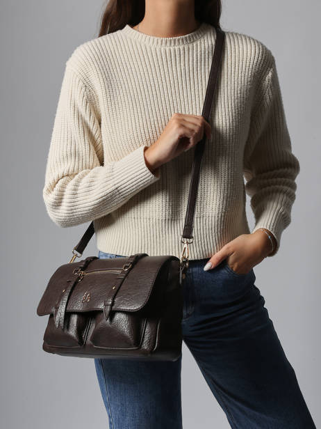 Shoulder Bag Bride Lulu castagnette Brown bride ZAYANN other view 1