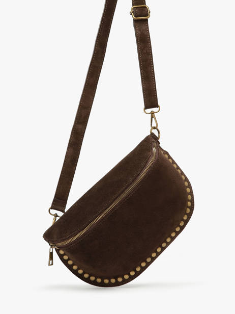 Belt Bag Milano Brown velvet VE24112 other view 2
