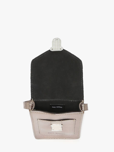 Le Porte-téléphone Cuir Paul marius Argent vintage TELEPHON vue secondaire 3