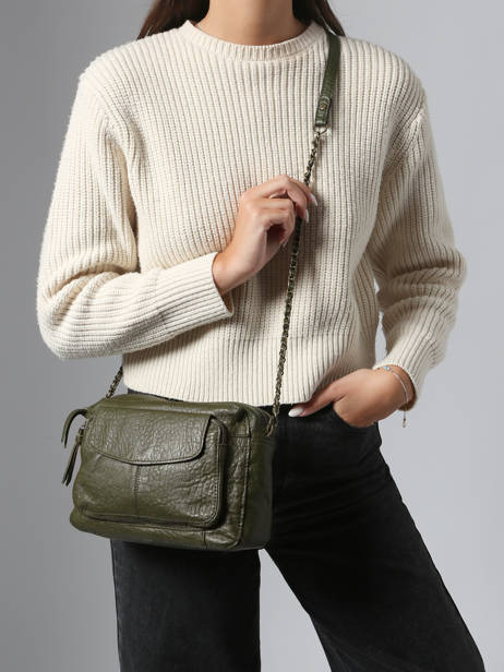 Shoulder Bag Naina Leather Pieces Green naina 17087872 other view 1