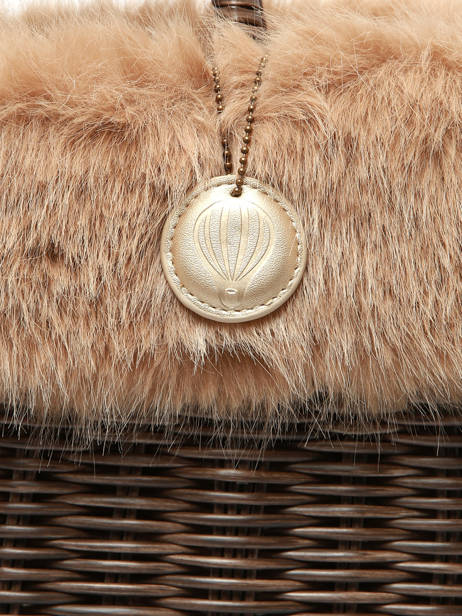 Shopping Bag Doudou Le voyage en panier Brown doudou M other view 3