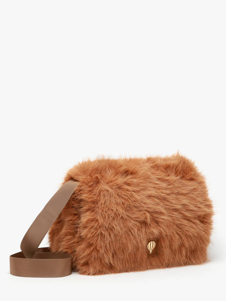 Shoulder Bag Doudou Le voyage en panier Brown doudou AHP266 other view 2