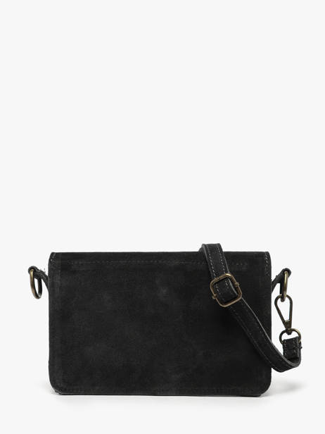 Shoulder Bag Velvet Leather Milano Black velvet VE260612 other view 4