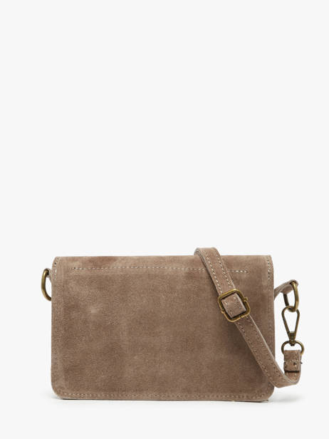 Shoulder Bag Velvet Leather Milano Brown velvet VE260612 other view 4