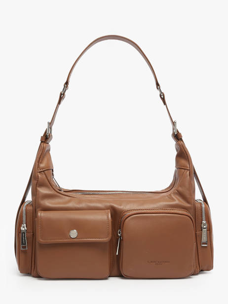 Shoulder Bag Soft Caramella Leather Lancaster Beige soft caramella 7