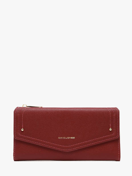 Wallet David jones Red saffiano P164