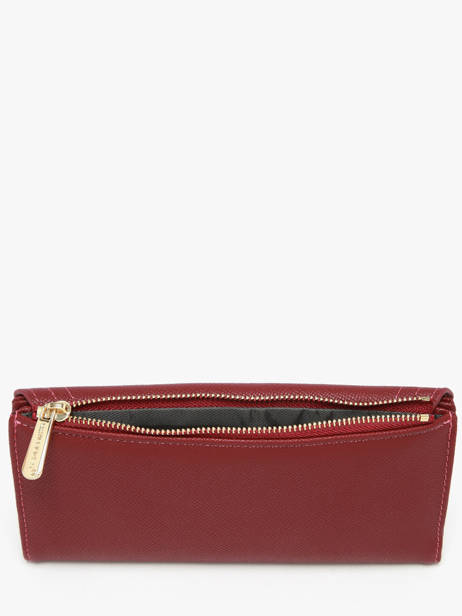 Wallet David jones Red saffiano P164 other view 2