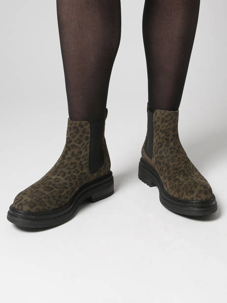 Chelsea Boots En Cuir Aliwell Vert women A0631 vue secondaire 1