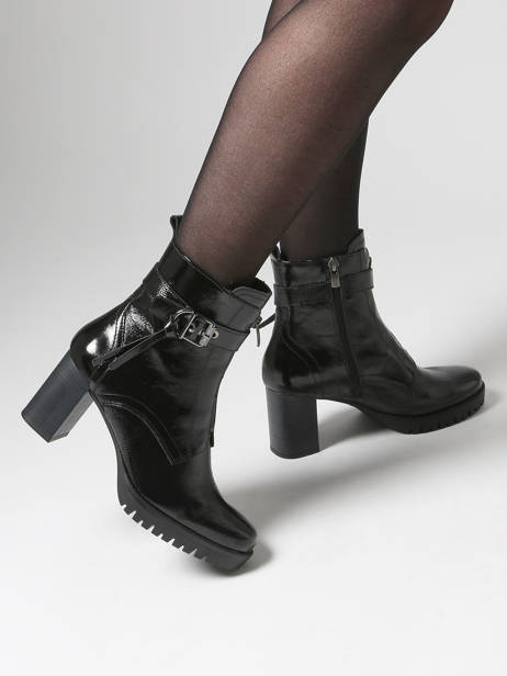 Heeled Boots Evie In Leather Dorking Black women D9163 other view 1