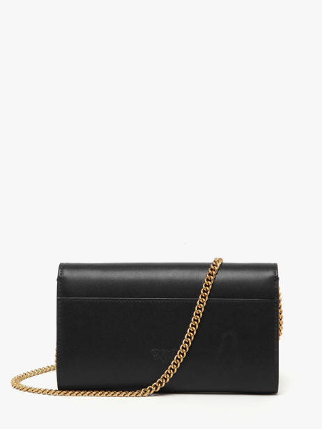Sac Bandoulière Love Bag Icon Cuir Pinko Noir love bag icon A0F1 vue secondaire 4