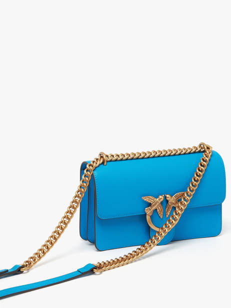 Shoulder Bag Love Bag Icon Leather Pinko Blue love bag icon A0F1 other view 1