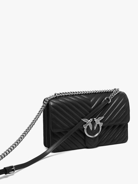 Sac Bandoulière Love Bag Quilt Cuir Pinko Noir love bag quilt A0GK vue secondaire 2