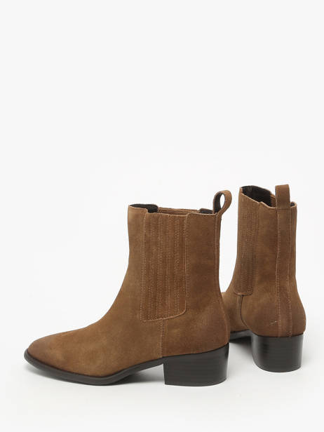 Boots In Leather Inuovo Brown women E07001 other view 2