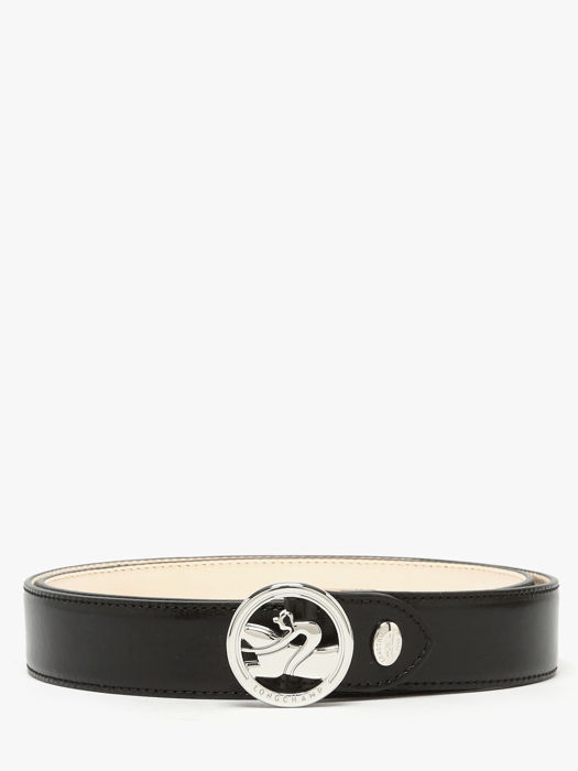 Longchamp Ceinture la médaille Ceinture Noir