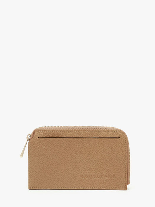 Longchamp Le foulonné Bill case / card case Beige