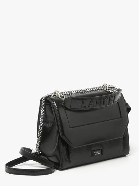 Medium Ninon Crossbody Bag In Naplack Leather Lancel Black ninon A13767 other view 1