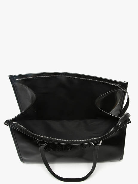 Zipped Tote Bag In Naplack Leather Lancel Black cabas d'ete A13770 other view 3