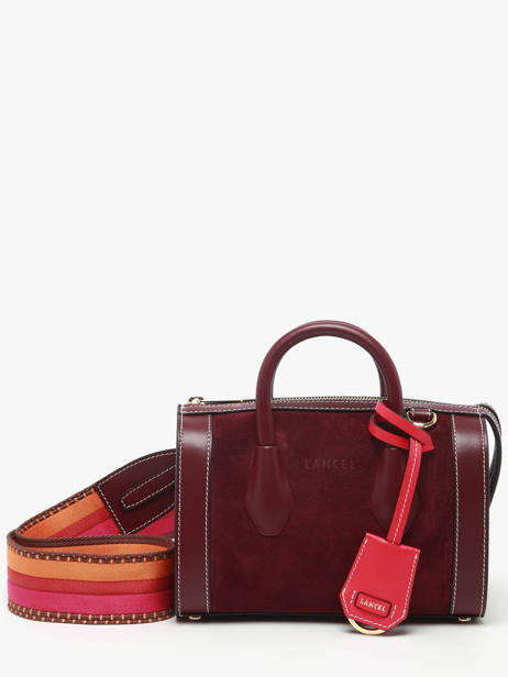 Suede Leather Mini Bcbg Bowling Bag Lancel Violet bcbg A13692