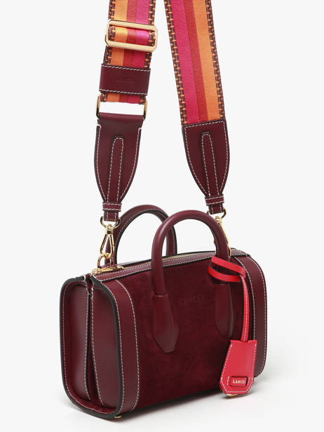 Suede Leather Mini Bcbg Bowling Bag Lancel Violet bcbg A13692 other view 1