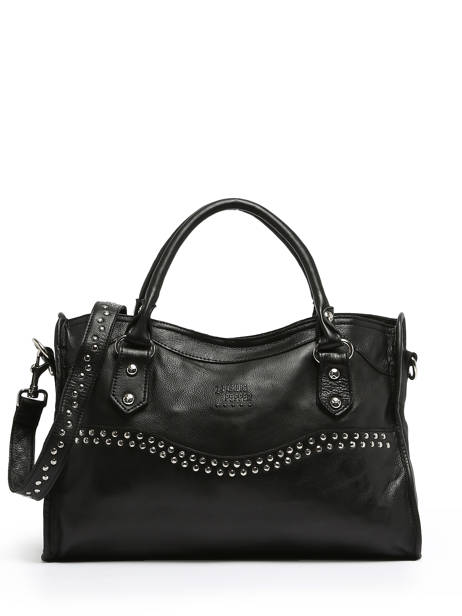 Handbag Leather Basilic pepper Black glam BGLA22 other view 1