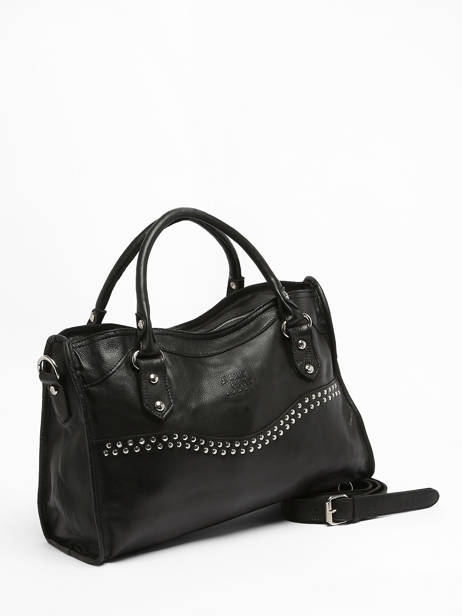 Handbag Leather Basilic pepper Black glam BGLA22 other view 3