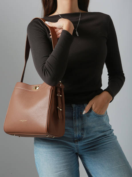 Sac Porté épaule Mademoiselle Romy Cuir Lancaster Marron mademoiselle romy 105 vue secondaire 1