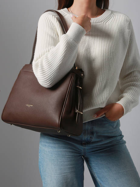 Shoulder Bag Mademoiselle Romy Leather Lancaster Brown mademoiselle romy 106 other view 1