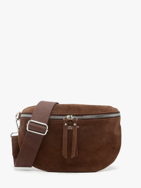 Sac Banane Miniprix Marron velvet F7505