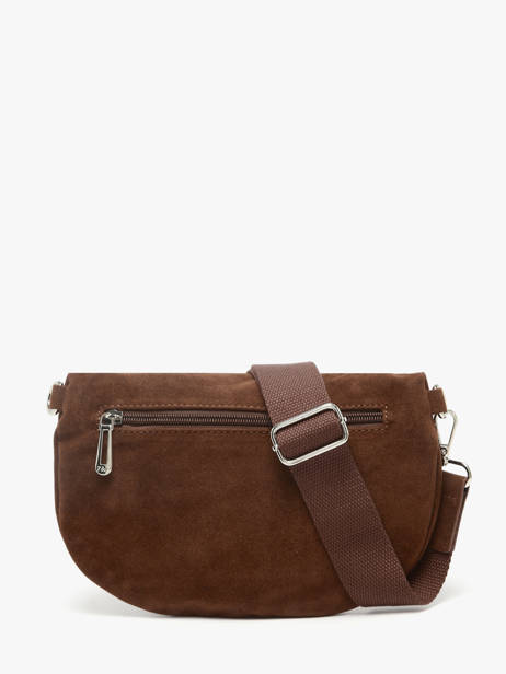 Sac Banane Miniprix Marron velvet F7505 vue secondaire 2