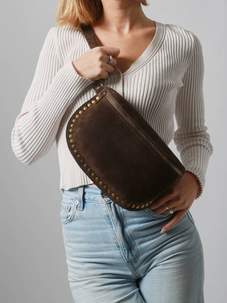 Belt Bag Milano Brown velvet VE24112 other view 1