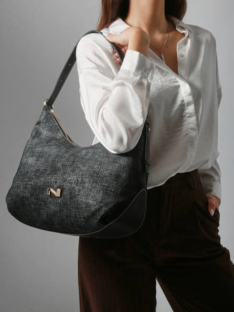 Sac Porté épaule Carrie Tweed Nathan baume Noir vogue TW vue secondaire 1