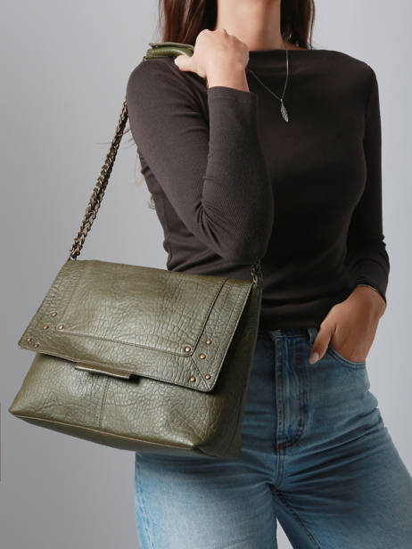 Shoulder Bag Felizia Leather Pieces Green felizia 17122472 other view 1
