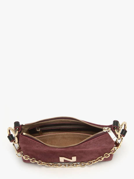 Sac De Soirée Betty Cuir Daim Nathan baume Violet vogue 5 vue secondaire 2