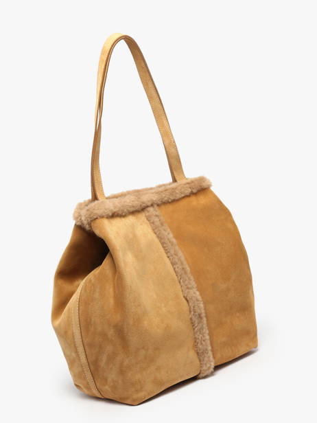 Sac Porté épaule Cabas Cuir Vanessa bruno Beige cabas 10V40873 vue secondaire 1