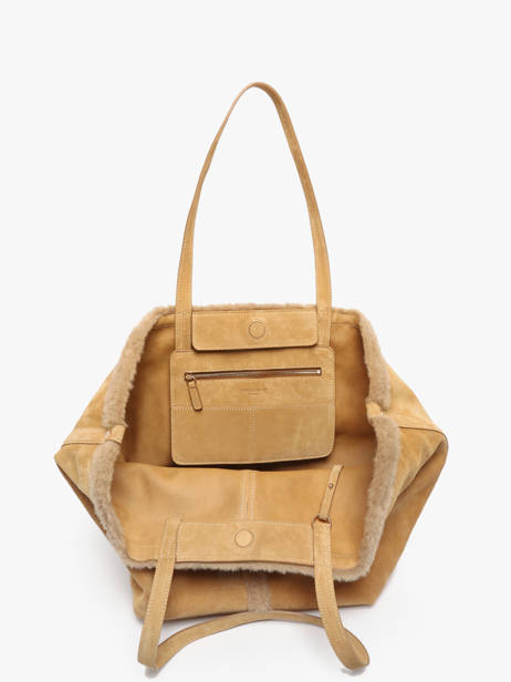 Sac Porté épaule Cabas Cuir Vanessa bruno Beige cabas 10V40873 vue secondaire 2