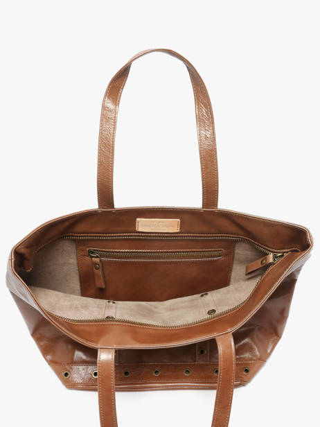 Medium Leather Le Cabas Shoulder Bag Vanessa bruno Brown cabas cuir 82V40378 other view 3