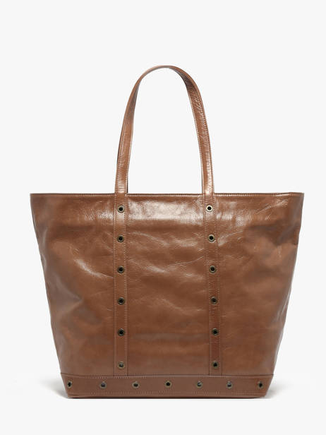 Le Cabas S En Cuir Craquelé Avec Bandoulière Vanessa bruno Marron cabas cuir 82V40409