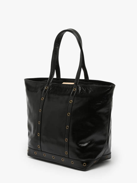 Small Leather Le Cabas Tote Bag With Strap Vanessa bruno Black cabas cuir 82V40409 other view 2
